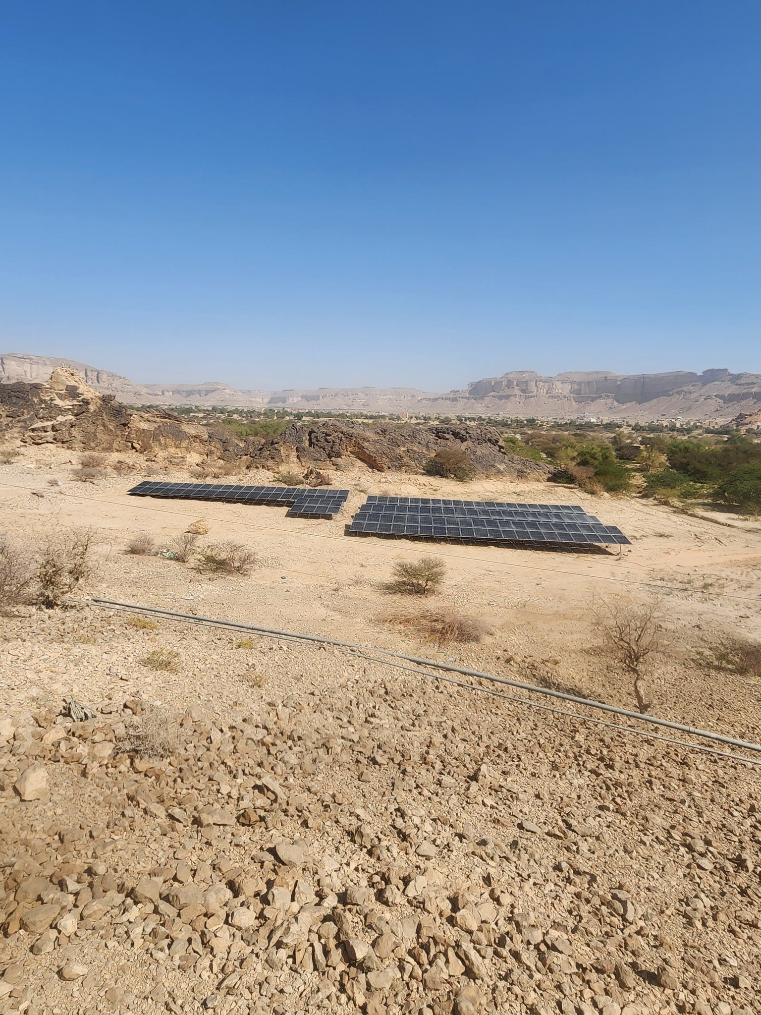 منظومة شمسية 75 كيلو وات لتشغيل مضخات مياه مشروع جردان الخيري