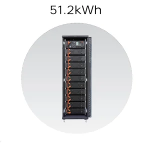 سلسلة بطاريات قابلة للتركيب على الرف بحجم 51.2kWh